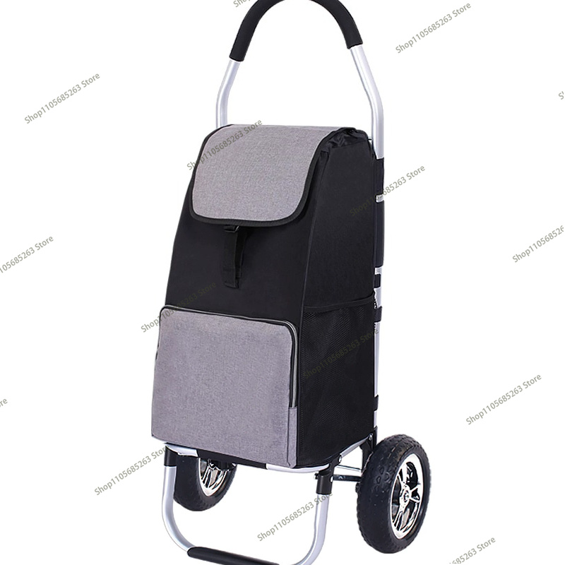 Pull Cart Fold - Carrito de Compras Plegable, Portátil, Ligero,