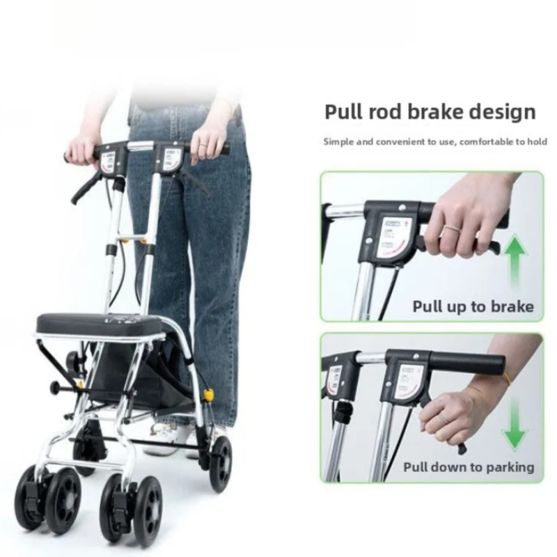 Andador Plegable con Asiento,  - Pull Cart Fold reseña y precio