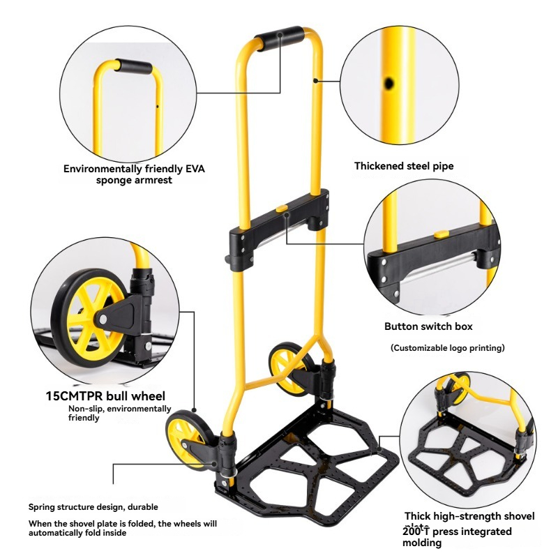 Camión de mano plegable portát - Pull Cart Fold reseña y precio