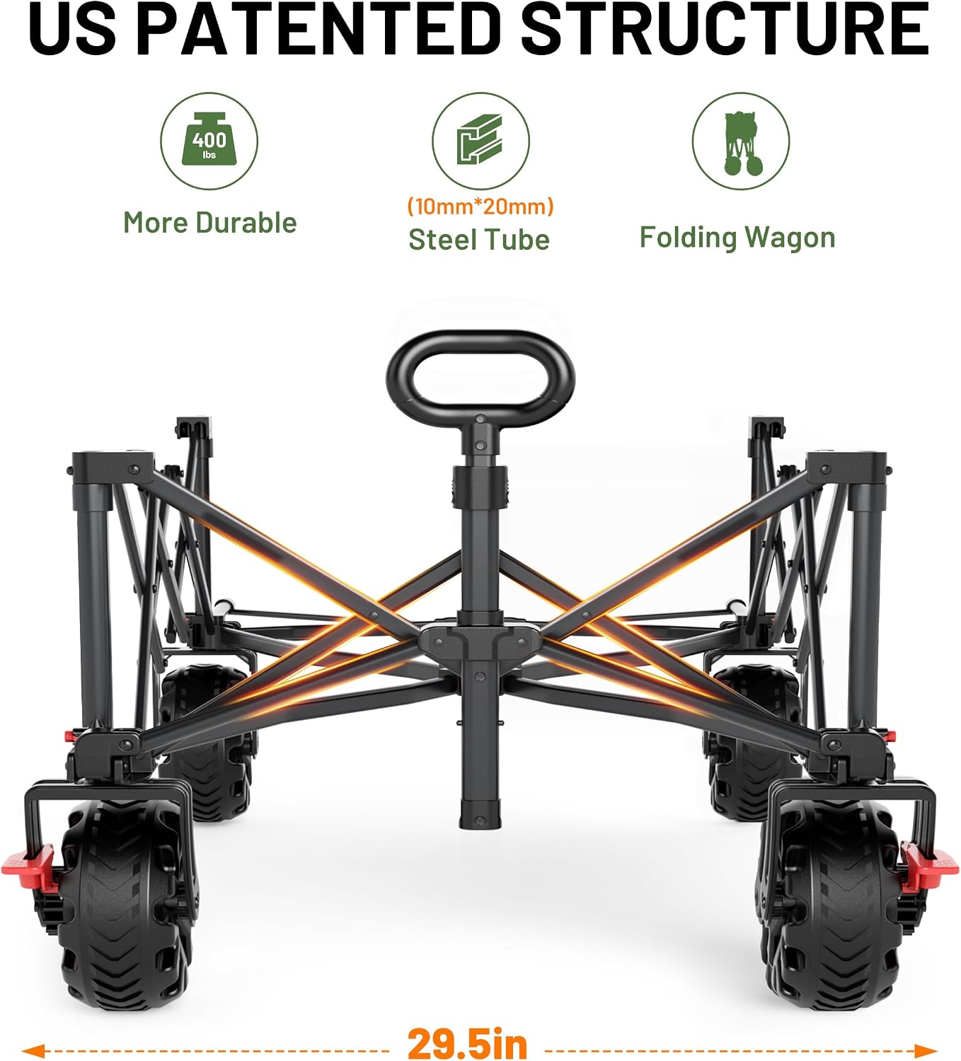 Carrito de Carga Extra Ancho y - Pull Cart Fold reseña y precio